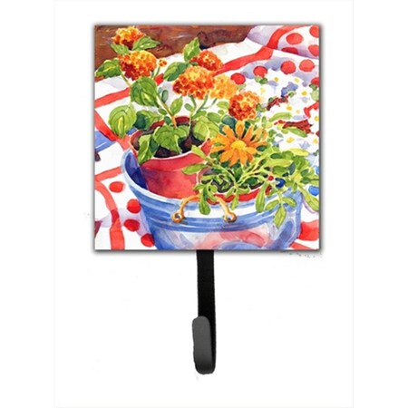 Carolines Treasures Flowers With A Side Of Lemons Leash Holder Or Key Hook 6058SH4